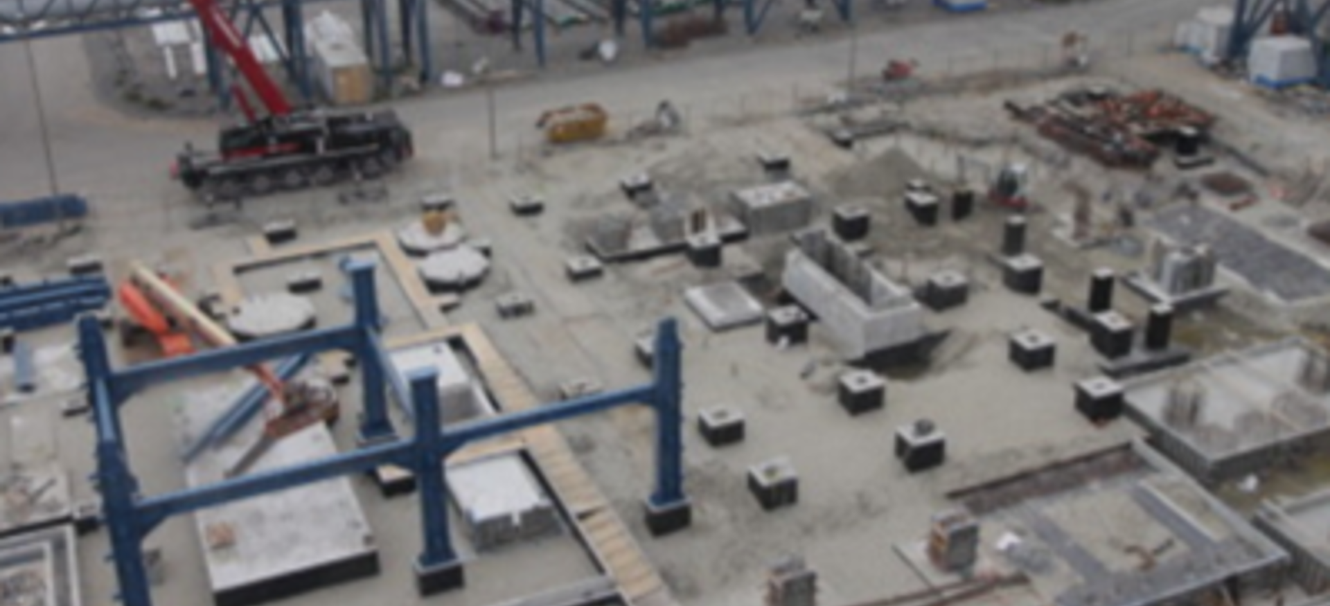 Alle civiele werken van het Urea 8 Granulation project gemaakt met een drone 